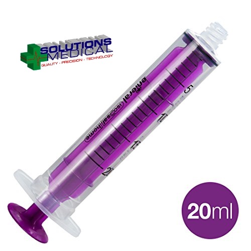 Enteral 20ml Purple Enfit Syringe Single Patient Use 100/box Reusable